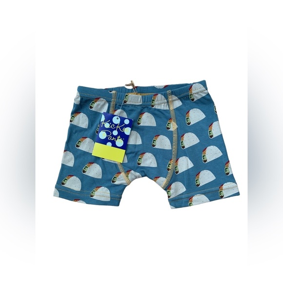Kickee Pants Other - KicKee Pants NWT Size 3T - 4T Boys Bamboo Boxer Briefs in Seagrass Taco Print